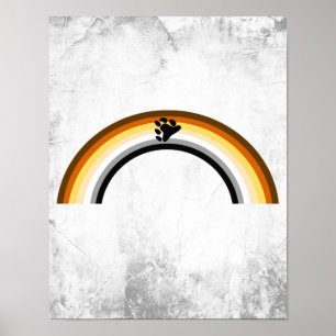 Bär Regenbogen Poster