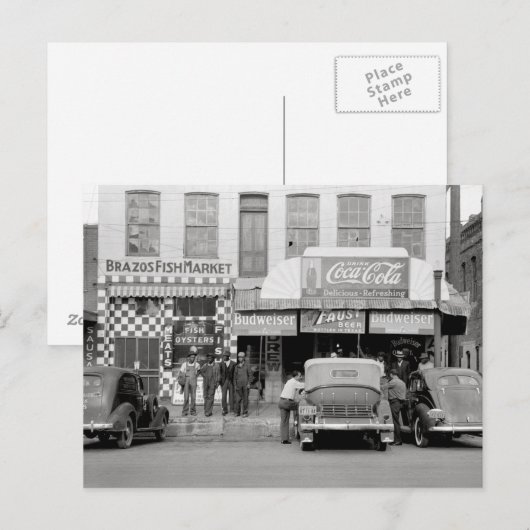 Bar & Restaurant, 1939 Postkarte (Vorne/Hinten)