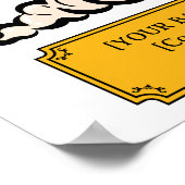 Bar & Restaurant Custom Happy Hour Poster (Ecke)