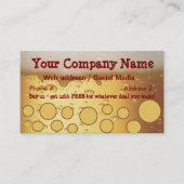 Bar, Restaurant Loyalty Punch Karte Visitenkarten (Vorderseite)