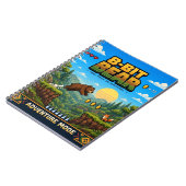 Bär, Retro-8-Bit-Pixel-Art Notizblock (Linke Seite)