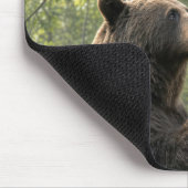 Bär rettet ein Baby-Rotkehlchen Mousepad (Ecke)