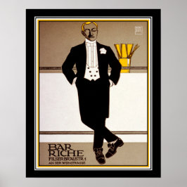 "Bar Riche" ca. 1907 Ad von Hans Rudi Erdt Poster