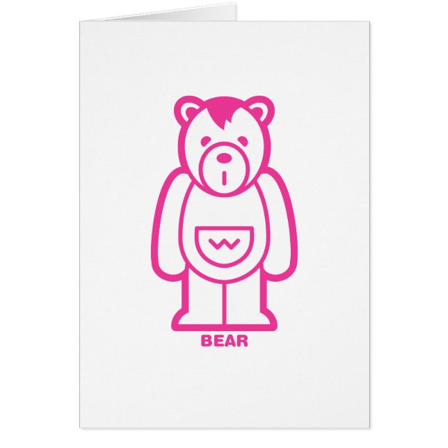 Bär (rosa) (Vorne)