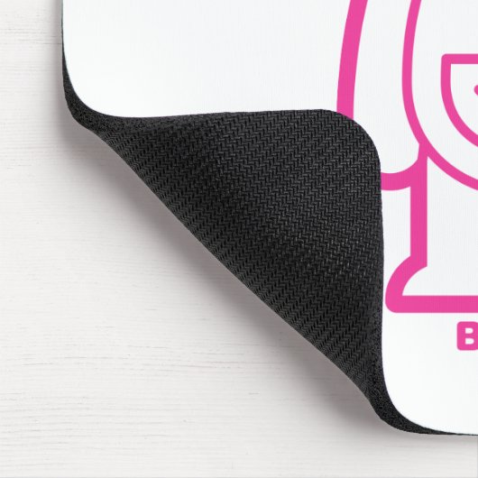 Bär (rosa) mousepad (Ecke)