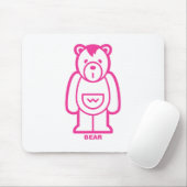 Bär (rosa) mousepad (Mit Mouse)