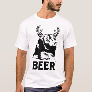 Bär + Rotwild = Bier T-Shirt