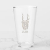 Bär, Rotwild oder Bier Glas (Rückseite)