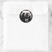 Bär Runder Aufkleber (Tasche)