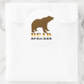 BÄR- RUNDER AUFKLEBER (Tasche)