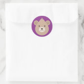 Bär Runder Aufkleber (Tasche)