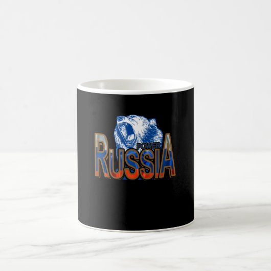 Bär Russland Power Moskau Kaffeetasse (Mittel)