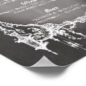 Bar Rustikales Gotisches Halloween-Begrüßungsempfa Poster (Ecke)