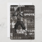 Bar-Schläger Mitzvah Einladungs-Fußball-Thema Einladung (Vorderseite)