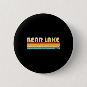 Bär See Utah Lustiger Angelurlaub Camping Sommer Button