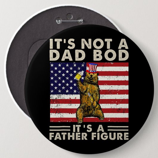 Bär seinen nicht einen Vater, sondern seinen Vater Button (Vorne & Hinten)