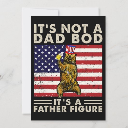 Bär seinen nicht einen Vater, sondern seinen Vater Einladung (Vorderseite)