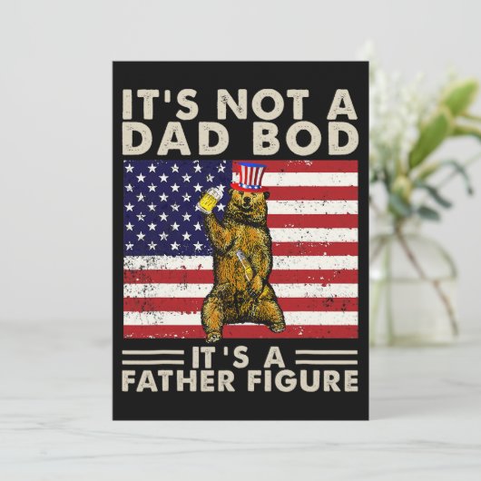 Bär seinen nicht einen Vater, sondern seinen Vater Einladung (Stehend Vorderseite)