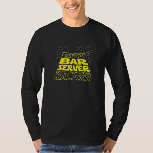 Bar Server Cool Galaxy Job T-Shirt