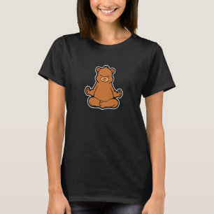 Bär Shantibaer Yoga Tier Position Vintage Frequenz T-Shirt
