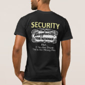 Bar-Sicherheit T-Shirt (Rückseite)