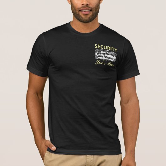Bar-Sicherheit T-Shirt (Vorderseite)