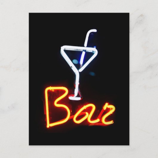 Bar Sign Postkarte (Vorderseite)