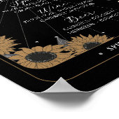 Bar Sign Tarot Schildkröte Hochzeitsempfang Hallow Poster (Ecke)