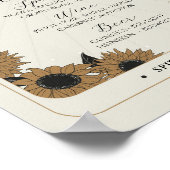 Bar Sign Tarot Schildkröte Hochzeitsempfang Hallow Poster (Ecke)