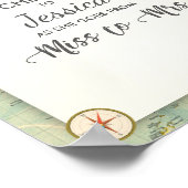 Bar sign Travel Brautparty Miss an Mrs Mimosa Poster (Ecke)