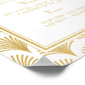 Bar Sign Wedding Reception 1920er Jahre Art Deco Poster (Ecke)