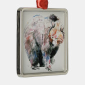 Bär Silbernes Ornament (Rechts)