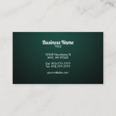 Bar Slogans Visitenkarten Visitenkarte (Rückseite)