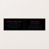 Bar Slot Machine, Casino Manager im Detail Visitenkarten (Innenseite Aufgefaltet)