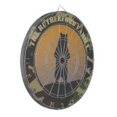 Bär Stehend und Camouflage Dart Board Dartscheibe (Vorderseite Links)
