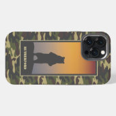 Bär stehend und getarnt iPhone hülle (Rückseite (Horizontal))