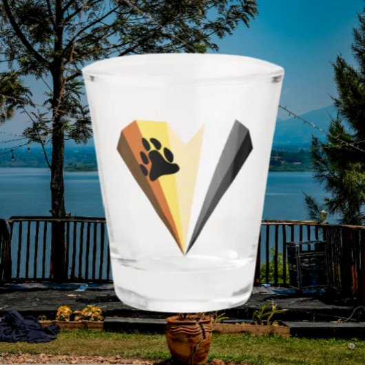 Bär Stolz Herz Schnapsglas