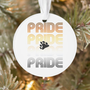 Bär Stolz Pfote Retro-Muster-Design Buchstaben Ornament
