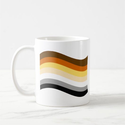 Bär Stolz Wellig Flagge Kaffeetasse (Links)