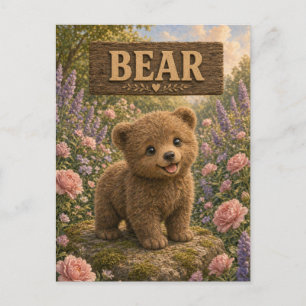 Bär süßes Baby-Geschichtenbuch-Nursery-Tier Postkarte