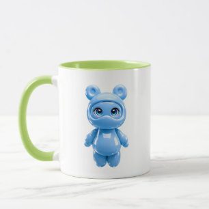 Bär Tasse Glänzend Kawaii Blau