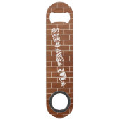 Bar-Taste für Ziegelmauer - Flaschenöffner (Rückseite)
