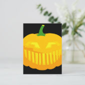 Bar Teeth Jack-O-'Lantern Postkarte (Stehend Vorderseite)