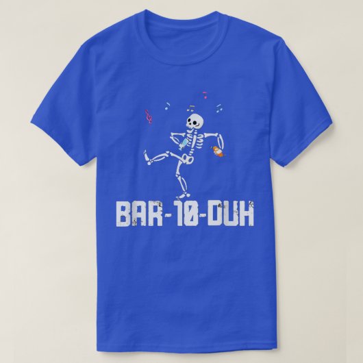 Bar ten Duh Barkeeper Funny Cool Skeleton Barte T-Shirt (Design vorne)