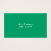 Bar-Ticket für Hochzeitsfeier (Rückseite)