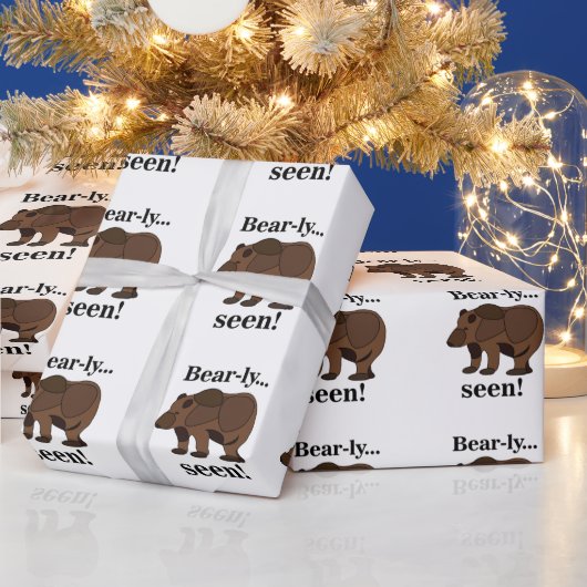 Bär Tier Lustiger Humor Zitat Geschenkpapier (Feiertage)