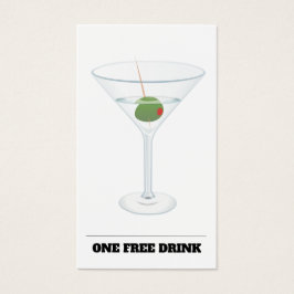 Bar Token-Karte für den kostenlosen Drink-Gutschei