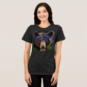 Bär Tri-Blend Shirt (Vorderseite voll)