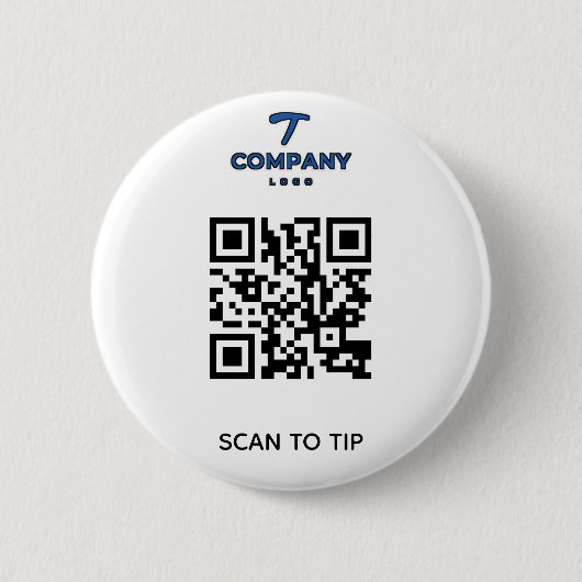 Bar-Trinkgeld-Button Scan-to-Tip-Logo Button (Vorderseite)