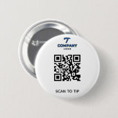Bar-Trinkgeld-Button Scan-to-Tip-Logo Button (Vorne & Hinten)